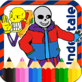 Sans And Friends Coloring Book