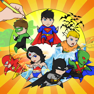 Justice Superhero Coloring Kid加速器