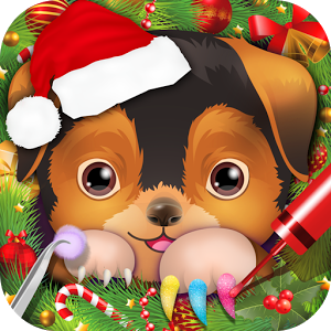 圣诞宠物美甲沙龙 - 儿童游戏