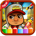 Coloring Jack boy fan for kids