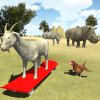 Goat Parking : Animals SkateBoard Driving