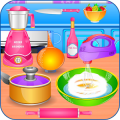 Kids learn with cooking game