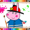 Coloring Book For Kids: Pepa Pig加速器