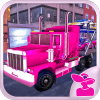 Pink Trailer Truck Driver Adventure 3D