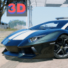 Police Aventador Driving