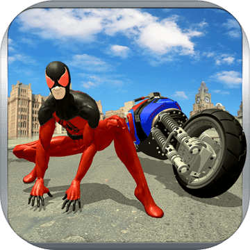 超级蜘蛛英雄飞行自行车城市之战加速器