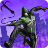 Green Rope Ninja Hero in The City