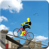 SuperHeroes BMX Bicycle Stunts Rider : Rooftop