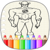 Superhero Coloring Game