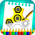 Fidget Spinner Coloring Book Pages加速器