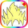 Coloring super saiyan dragon