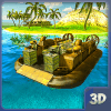 Army Hovercraft Water Cargo Boat – Transport Game