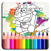 Coloring Book For Dorae Cat -New-