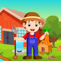 Cartoon Young Farmer Kavi Escape Game-310