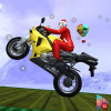 Santa BMX Bike Rider: Tricky Rooftop Stunts