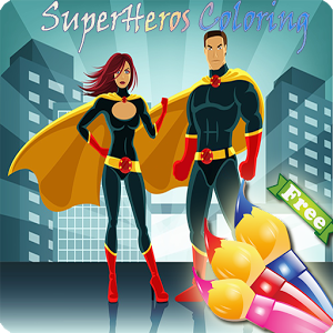 coloring books super heros加速器
