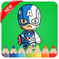 Superheros Coloring Book for kids