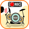 Real drum with voice