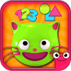 学习颜色、形状和数字的教育性游戏-Preschool EduKitty