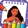 Princess Vaian Maona Coloring book