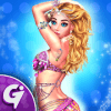 Beautiful Belly Dancer Girl Salon Stylish Dressup