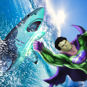 Superhero VS Shark Attack Game加速器