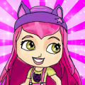 Charmer Little Girls Coloring Game