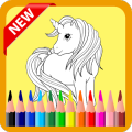 Coloring Book - Unicorn Drawing Game