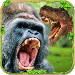 愤怒的大猩猩vs野生恐龙