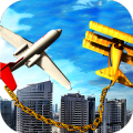 Chained Airplane Games - Flight Simulator Games 3D