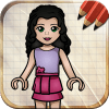 Draw Friends from Lego