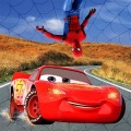 Superheroes McQueen Car Jumping:Top Speed Racing