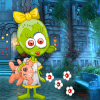 Green Zombie Girl Best Escape Rescue Game - 283