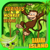 Curious monkey George banana island alphabet