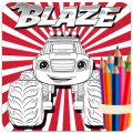 Coloring Book Blaze with Monster Machine