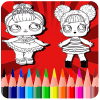 coloring book for dolls surprise HD