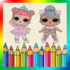 Surprise Coloring LOL DOLLS Book