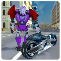 Super Flying Robot Bike Steel Robot War