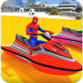 Superheroes Jet Ski Stunts: Top Speed Racing Games加速器