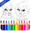 Coloring Book for Winx HD加速器