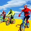 Superhero BMX Stunts Racing: Buggy Hill Heroes