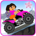 Little Dora Atv Hill Race - mountain climbing game