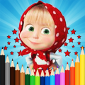 Masha And The Bear Coloring Book