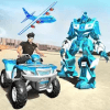 US Police ATV Quad Bike Robot Car Transporter Game