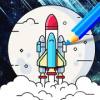 Super Robot Coloring Book - Sci Fi