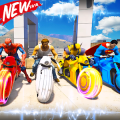 Ultimate Superhero Motobike Stunts Racing 2018