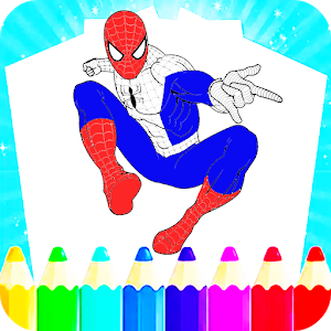 Superhero Coloring Book Games加速器