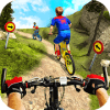 Downhill Superhero Kids Bicycle Rider: MTB Cycle加速器