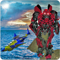 Crazy Shark Futuristic Robot Game