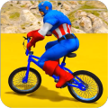 Superheroes Bmx Racing: Bicycle Xtreme Stunts加速器